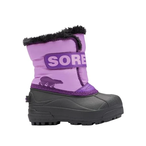 Limitiertes Angebot: Sorel Youth Unisex Little Childrens Snow Commander Boot Stiefel, Gumdrop, Purple Violet von 60.00 EUR auf 48.97 EUR (Spare 18%)