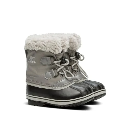 Offerta a tempo: Sorel Yoot Pac Nylon WP, Stivali da Neve Impermeabili Unisex - Bambini e ragazzi, Grigio (Quarry/Dove 111), 38 EU - 0.00% da 48.99 € a 48.99 €
