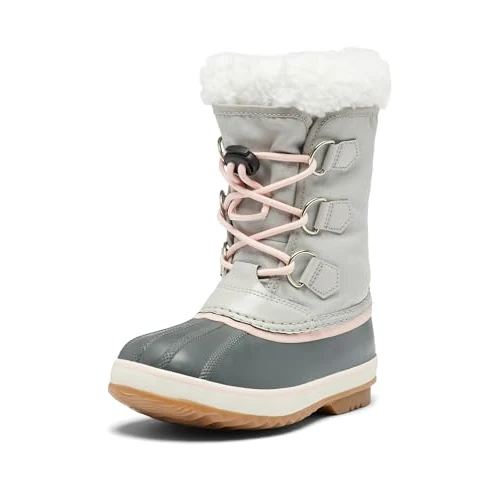 Sorel Childrens Yoot Pac Nylon WP, Stivali Youth Unisex Little, Dove, Gum 2, 25 EU