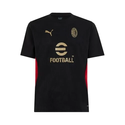 A.C. Milan Maglia Training Race Shirt, 2024/25 Season, dryCell Technology, Regular fit, Black, L