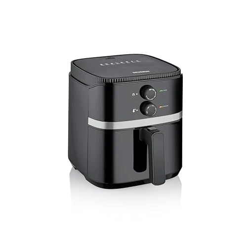 Severin 2452 Hot Air Fryer 5 L 1500 W Timer Function Black, Silver