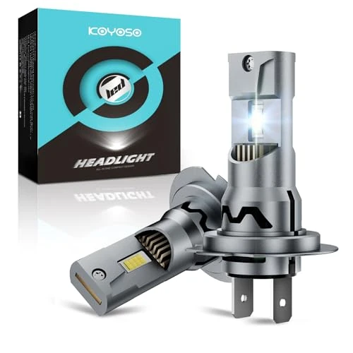 Offre limitée : KOYOSO Ampoule H7 LED Anti-Erreur: 120W 30000LM Kit Phare pour Voiture et Moto - Éclairage Puissant et Sécuritaire - Mini LED H7 - 6000k Blanc 12v de 39.99 EUR à 39.99 EUR (remise 0%)