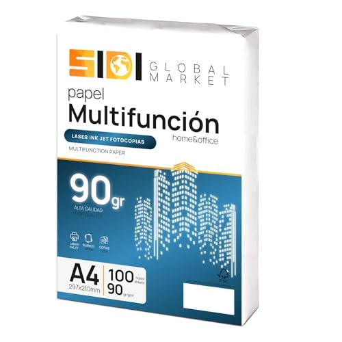 SIDI DIN A4-Papier, 90 g, extra weiß - 100 h, Packung für Schule, Arbeit oder Privatgebrauch