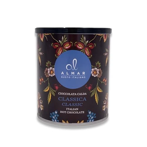 Offerta a tempo: Almar Cioccolata Calda Cortina, Lattina Preparato Cioccolata Calda, Cioccolata Calda Senza Glutine, Lattosio, Conservanti, 100% Made in Italy, GUSTO CLASSICA - LATTINA 360G - 47% da 10.40 € a 5.48 €