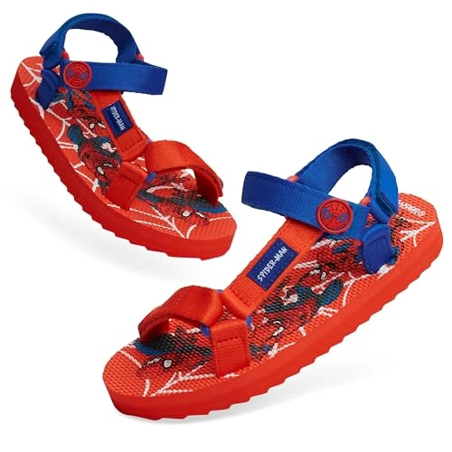 Tijdelijke aanbieding: Marvel Sandalen voor kinderen, zomerschoenen met verstelbare bandjes, cadeau voor kinderen, Rood, 29 EU van 19.99 € naar 19.99 € (0.00% korting)