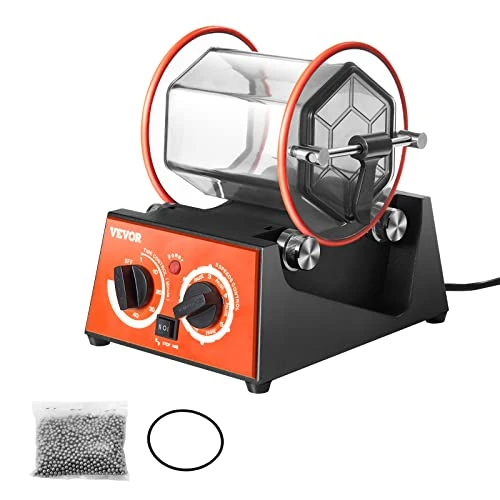 Oferta limitada: VEVOR Máquina Pulidora De Joyas con Vaso Giratorio 3kg 45W Pulidora de Joyas de 5 Velocidades 0-60 min Pulidora de Tambor Giratorio Ajustable Acción Bidireccional para Pulir Piedra Roca Hierro Joyero de 52.90 € a 43.90 € (ahorro 17%)