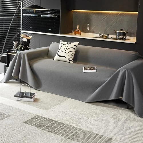 Zeitlich begrenztes Angebot: VanderHOME Waffel Sofaüberwurf wasserdichte Sofaüberwurf Antirutsch Sofahusse Schutz vor Haustier Katze Hunde Sofa überwurf 190 * 300cm-Dunkelgrau von 60.89 € auf 60.89 € (0.00% Rabatt)