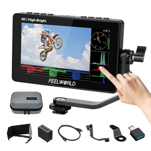 Offerta a tempo: FEELWORLD F5 Prox 1600 Nit Monitor da campo per Fotocamera LUT HDMI 4K con forma d'onda per fotocamere DSLR e mirrorless: un aiuto per registi e videografi per una messa a fuoco precisa in esterni - 9% da 219.99 € a 199.99 €