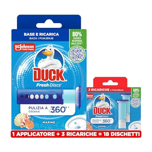 Offerta a tempo: Duck Fresh Discs - 18 Dischi Gel Igienizzanti per WC — 35% da 10,69 € a 6,99 €