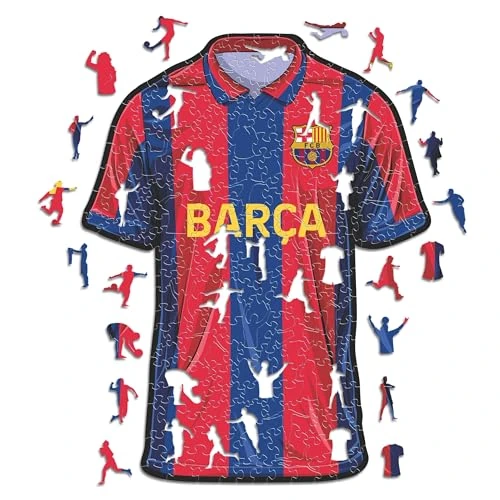 Offerta a tempo: Iconic Puzzles, Barcelona T-shirt, prodotto ufficiale, puzzle in legno per adulti e bambini, 100% sostenibile, S, 150 pezzi - 0.00% da 39.95 € a 39.95 €