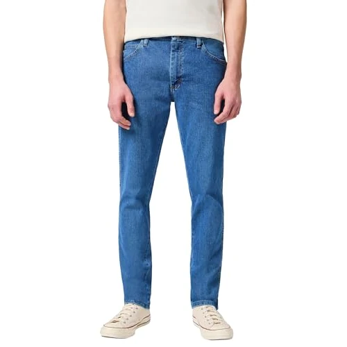 Offerta a tempo: RUSTLER - Jeans Uomo - Vestibilità Slim Affusolata - Rustler - Indaco Mid - 0.00% da 14.56 € a 14.56 €