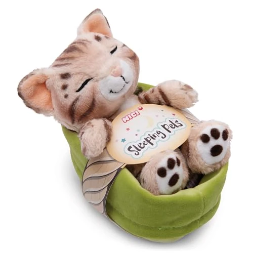 Offre limitée : NICI Peluche Chat Bengal 12cm, Dormant dans Son Panier, Peluche pour câliner et Aimer, Produit durablement à partir de matériaux recyclés - 49747 de 9.38 EUR à 9.38 EUR (remise 0%)