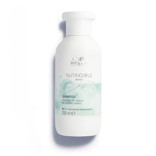 WELLA PROFESSIONALS NUTRICURLS Shampoo per Capeli Ondulati- Nutre e Definisce le Onde - Arricchito con Nourish-In Complex - Senza Solfati, 250 ml