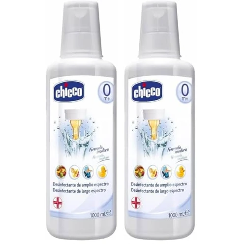 Chicco Disinfettante per Biberon, Succhietti e Giochi, 1L, 1 (Confezione da 2)