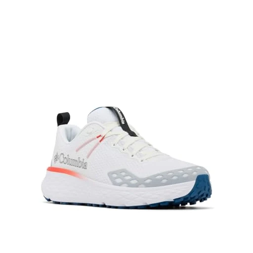Columbia Men's Konos TRS, Low Rise Trekking and Hiking Shoes, White/Poppy Red, 7