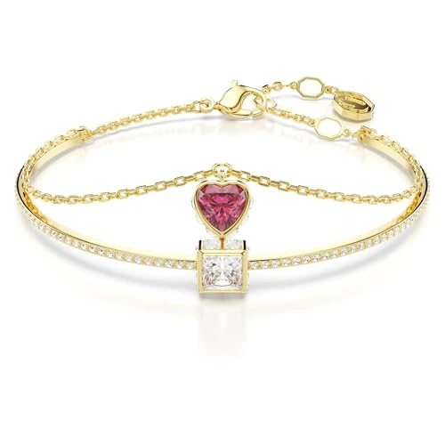 Offre limitee: Swarovski Bracelet-jonc Chroma, Cœur, Rouge, Placage de ton or de 129.00 EUR a 94.03 EUR (economie 27%)