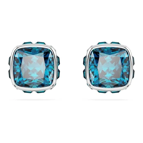 Oferta limitada: Swarovski Pendientes de botón Birthstone, Talla cuadrada, Diciembre, Azules, Baño de rodio de 59.00 € a 59.00 € (ahorro 0.00%)