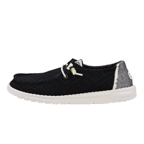 Offerta a tempo: HEYDUDE Women Wendy Boho Crochet Black Casual Moccasin 37 EU - 40% da 74.99 € a 44.99 €