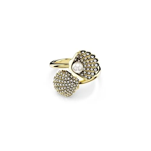 Offre limitée : Swarovski Bague Idyllia, Perle de cristal, Coquillage, Blanche, Or de 119.02 € à 119.02 € (0.0% de remise)