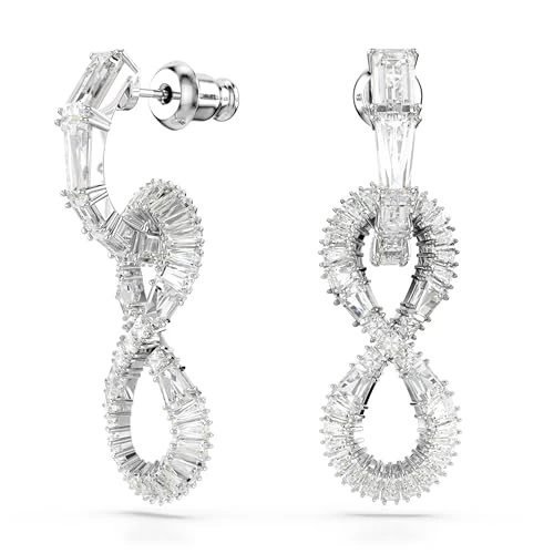Offerta a tempo: Swarovski Orecchini pendenti Hyperbola, Infinito, Bianchi, Placcato rodio - 50% da 159.00 € a 79.50 €