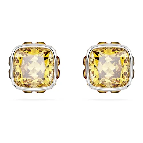 Offerta a tempo: Swarovski Orecchini a lobo Birthstone, Taglio squadrato, Novembre, Gialli, Placcato rodio - 54% da 99.00 € a 45.43 €