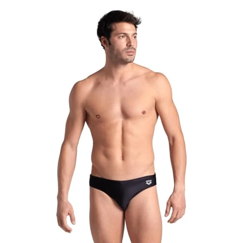 Limited-time offer: ARENA Santamarias R Men's Swimsuit, Men's Sea and Pool Swimsuit Briefs in Lined Fabric Maxfit Chlorine and Salt Resistant, UV Protection 50+ Black-White from 25.80 £ to 19.54 £ (save 24%)