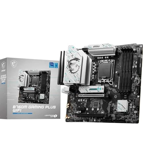 Offerta a tempo: MSI B760M GAMING PLUS WIFI Scheda madre mATX - Supporta processori Intel 14°, 13° & 12° Gen, LGA 1700 - DDR5 Memory Boost 6800+MHz/OC, 1x PCIe 4.0 x16, 2 x M.2 Gen4, 2.5G LAN, Wi-Fi 6E - 7% da 139.79 € a 130.00 €