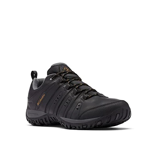Offre limitée : Columbia Homme Woodburn 2 WP Chaussures de Trekking et de randonnée imperméables à Taille Basse, Black/Caramel 2024, 41.5 EU de 52.62 € à 93.00 € (-76.74% de remise)