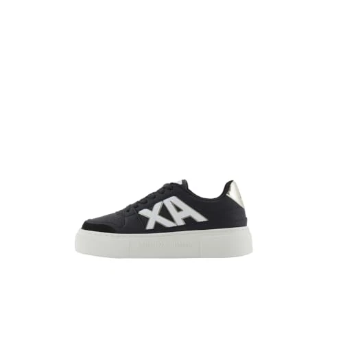 Limited offer: Armani Exchange Women's Low-Top Sneakers, Black Pale, 5 from 165.00 EUR to 79.27 EUR (save 52%)