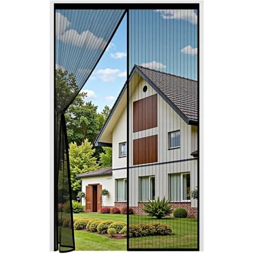 Limited-time offer: Auxmir Magnetic Mosquito Net 70 x 210 cm, Curtain Mosquito Net Door Entrance Courtyard, Upper Widening Upgrade Anti Insects Breathable Automatic Closure with Fine Mesh, Black from 18.06 £ to 18.06 £ (save 0.00%)
