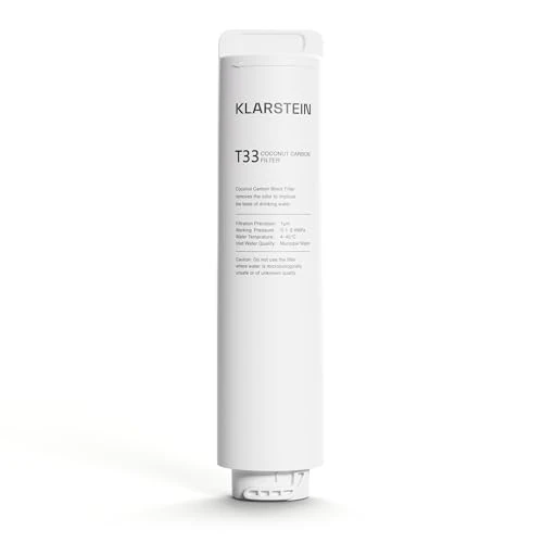 Offerta a tempo: Klarstein Ricambio Depuratore Acqua Domestico, Filtro Acqua Rubinetto Depuratore per Sistema di Filtraggio ad Osmosi Inversa, Compatibile con PuraFina 400/600 GPD, Rimuove Contaminazioni,1 Confezione - 38% da 37.99 € a 23.63 €