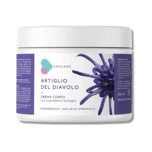 Offerta a tempo: EM CARE Crema Artiglio del Diavolo Forte 250 ml – Pomata Lenitiva per Massaggi Corpo – Formula Naturale – Made in Italy - 30% da 19.99 € a 14.00 €