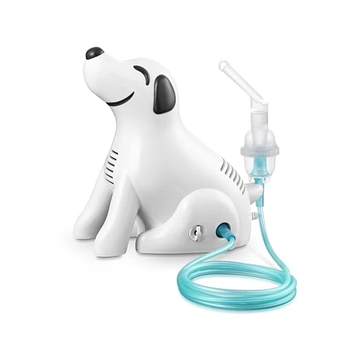 Offerta a tempo: E.M.Y. Design DOCTOR DOGGY - Aerosol per Bambini e Adulti, Dispositivo Medico Classe IIa, Certificato CE e FDA, Nebulizzatore a Pistone Potente con Accessori e Borsa - 52% da 48.49 € a 23.46 €