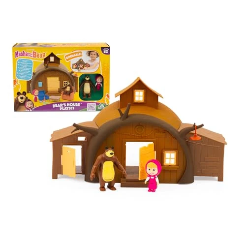 Offerta a tempo: Giochi Preziosi Masha E Orso - Casa Di Orso Playset Ricca Di Accessori E Con I Personaggi Articolati Di Masha E Orso Inclusi, Per Bambini A Partire Dai 3 Anni - 26% da 32.99 € a 24.52 €