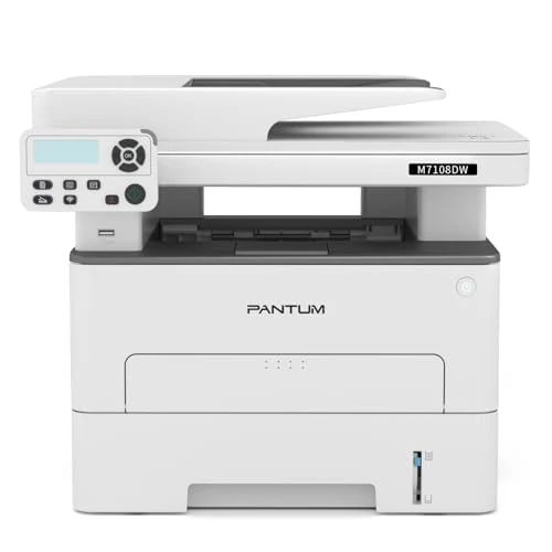 Oferta limitada: PANTUM M7108DW Impresora Multifunción Láser, 33ppm Impresión Automática a Doble Cara, impresión/Copia/escaneado, Blanco y Negro(A4, Wi-Fi Direct, Bluetooth, USB, AirPrint, Mopria) de 155.90 EUR a 148.10 EUR (ahorro 5%)