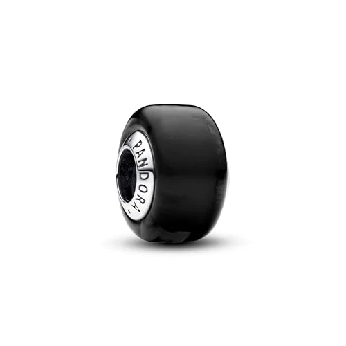 Limitiertes Angebot: PANDORA Moments Schwarzes Murano-Glas Mini-Charm aus Sterling Silber, Kompatibel Moments Armbänder, 793117C00 von 25.00 EUR auf 22.30 EUR (Spare 11%)