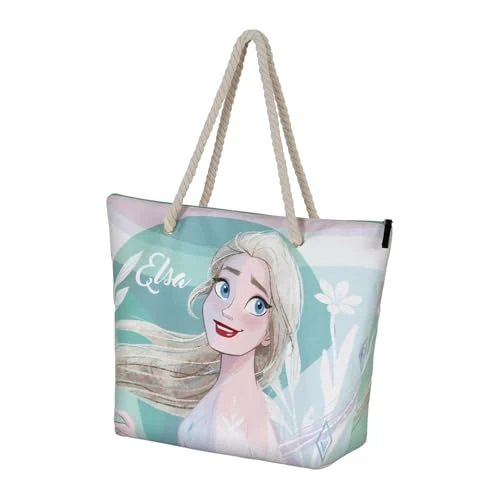 Offre limitée : Disney La Reine des Neiges 2 (Frozen 2) Summer-Sac de Plage Soleil, Bleu, 52 x 37 cm de 24.03 € à 24.03 € (0.00% de remise)