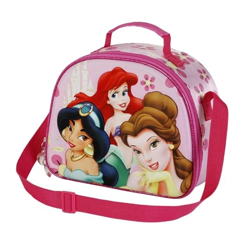 Disney Princess Palace 3D lunchtas, roze, 25,5 x 20 cm, roze, Eén maat, 3D Lunch Tas Paleis