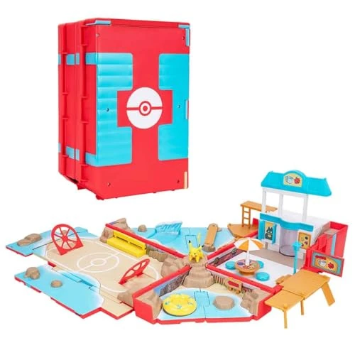 Oferta limitowana: Pokémon PKW3424 - przenośny zestaw do zabawy - arena plażowa, oficjalny, składany świat zabawy z Pikachu, od 4 lat z 178.45 zł na 178.45 zł (oszczędź 0.00%)