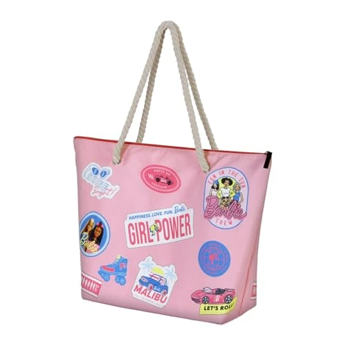 Limited-time offer: Karactermania Barbie Malibu-Soleil Beach Bag, Pink, 52 x 37 cm from 19.48 £ to 19.48 £ (save 0.00%)