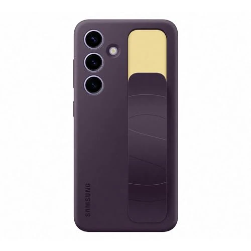 Samsung Standing Grip Case cover con cinturino e funzione cavalletto per Galaxy S24, Dark Violet