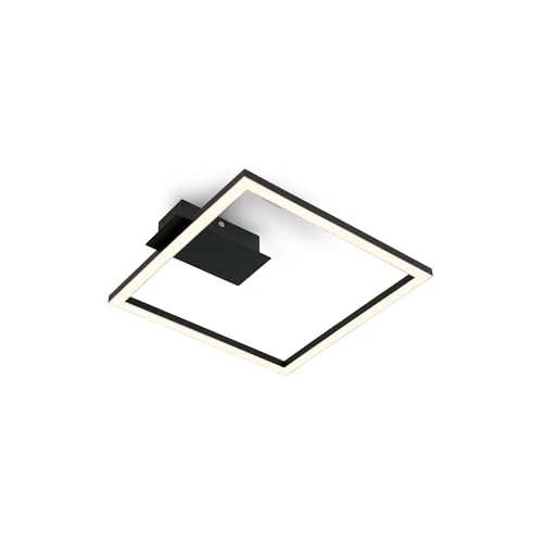 Offerta a tempo: BRILONER - Plafoniera a LED, nero, 26,5 cm x 25 cm x 4,5 cm, bianco caldo, 1400 lumen, 14 W, multiuso - 0.00% da 16.95 € a 16.95 €