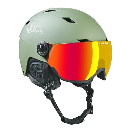 BLACK CREVICE Casco de esquí con visera Kirchberg Olivin, S (51-53cm)