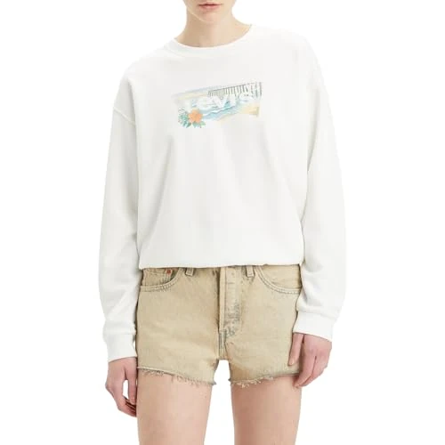 Levi's Everyday Crew bluza damska, Dock By The Beach Bw, XXS
