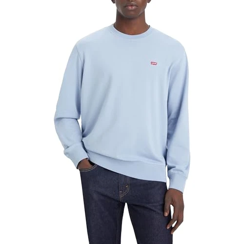 Levi's Sweat-Shirt The Original HM Crew pour Homme, Soft Chambray Blue, M