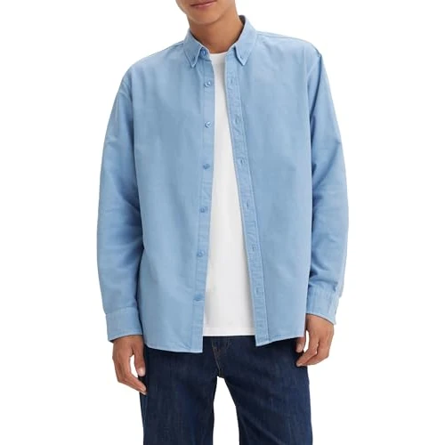 Oferta limitada: Levi'S Camisa auténtica para Hombre con Cuello Abotonado, Allure Garment Dye, S de 39.42 € a 34.07 € (ahorro 14%)