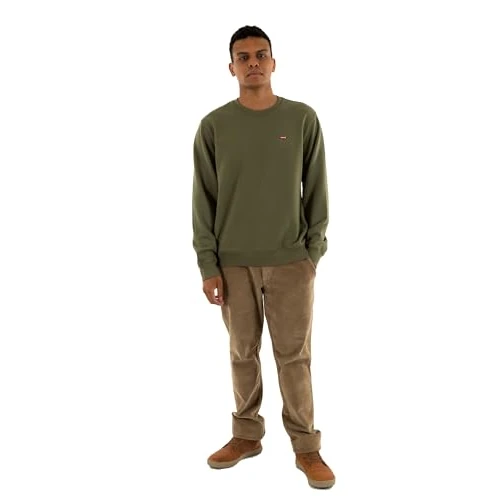 Offre limitée : Levi's Sweat-Shirt The Original HM Crew pour Homme, Moss Olive 0908736, Small de 53.95 € à 53.95 € (0.00% de remise)