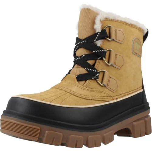Sorel Torino WP, Botas de nieve, Mujer, Curry Black Torino 5, 36 EU
