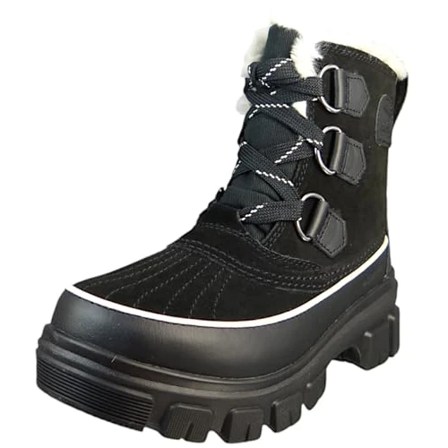 Sorel Womens Torino Wp Fashion Boot, Black Fawn Torino 5, 7.5 UK