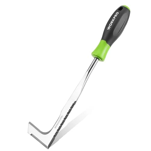 Offerta a tempo: WORKPRO Estirpatore Erbacce Manuale, sarchiatore per erbacce con bordo seghettato, estirpatore erbacce da giardino per rimuovere muschio ed erbacce da 30,5 cm con manico - 15% da 10.99 € a 9.34 €